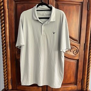 Callaway Light Gray Golf Polo Shirt- size XL
